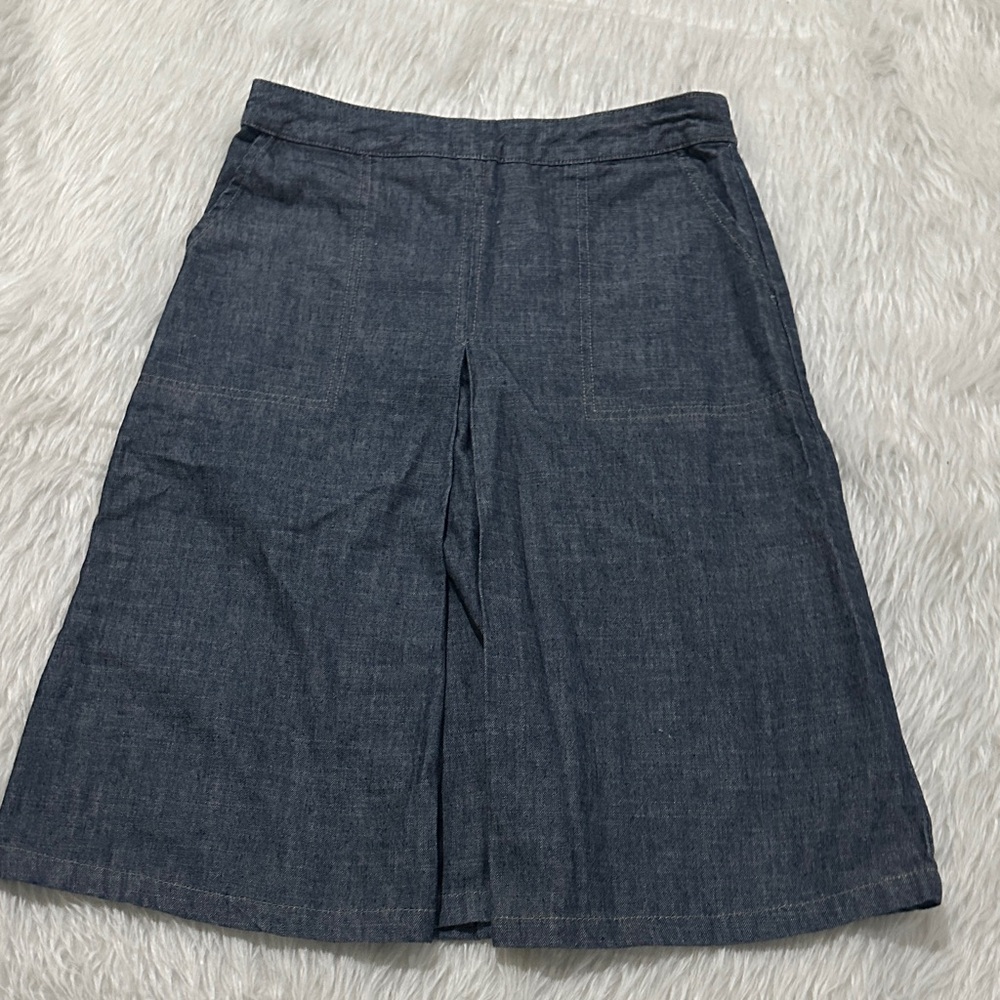 Eddie Bauer Blue Midi Skirt
